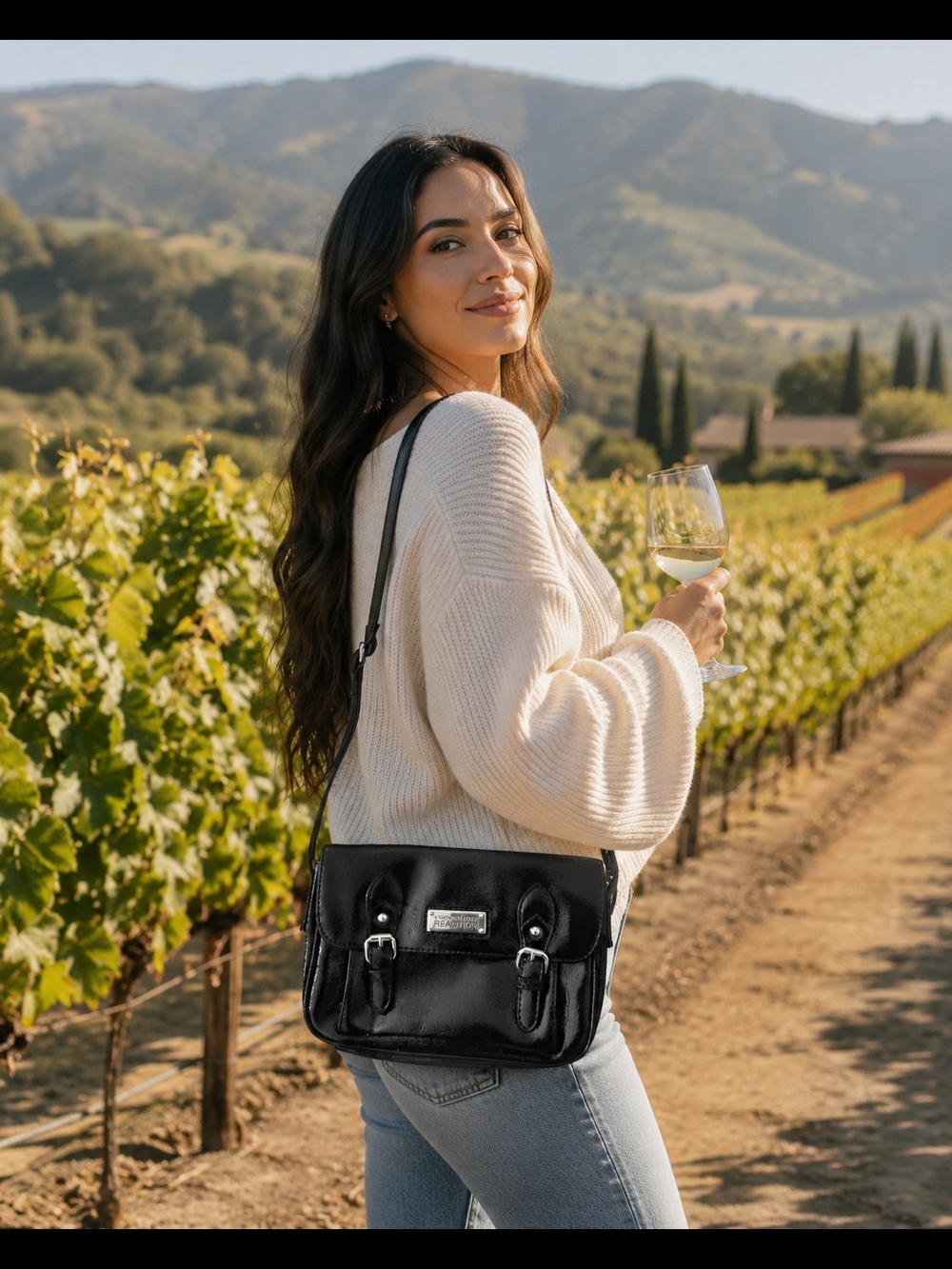 Classic Black Crossbody Satchel - Women Bags Kenneth Cole